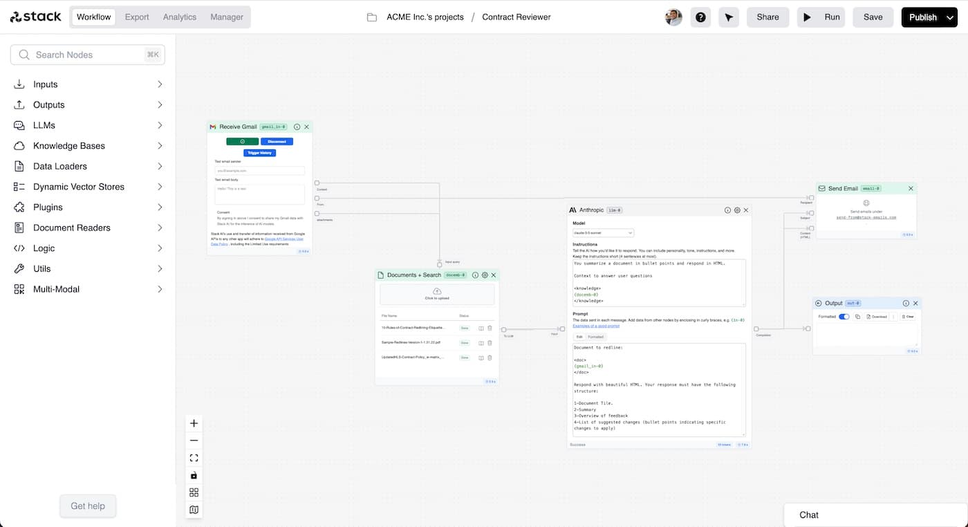 Stack screenshot