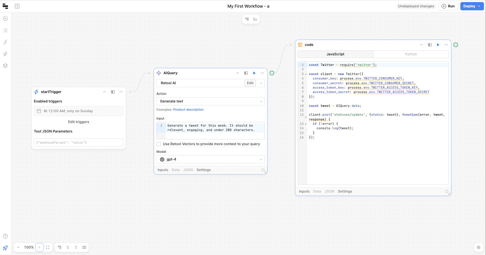 Retool screenshot